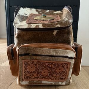 Lee Creek Western Leather Backpack